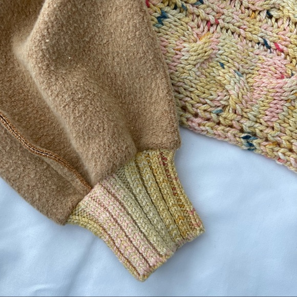 NWT Free People Honey Cable Pullover / Honeycomb - Picture 6 of 10